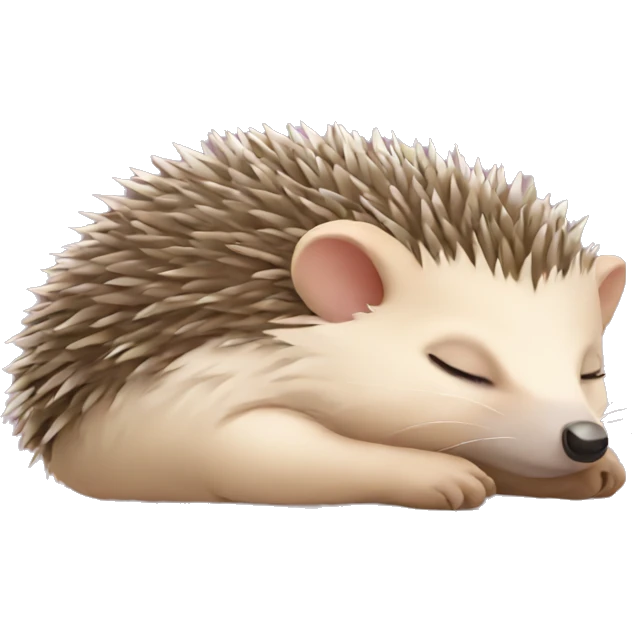 Sleeping hedgehog emoji