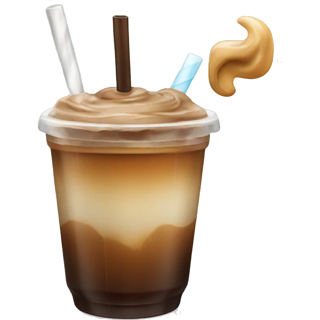 Iced coffee emoji