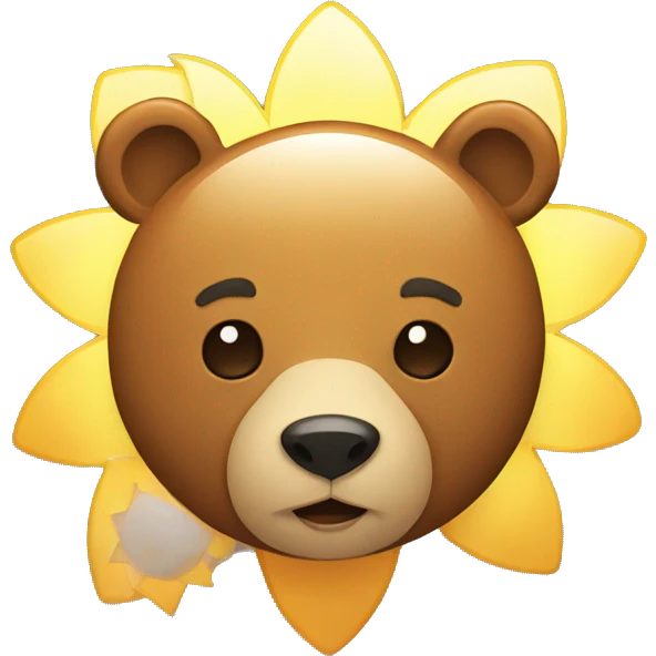 Bear with sun emoji
