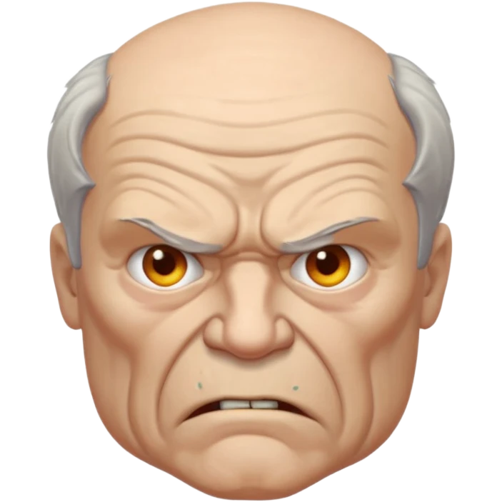 angry old man with torso emoji