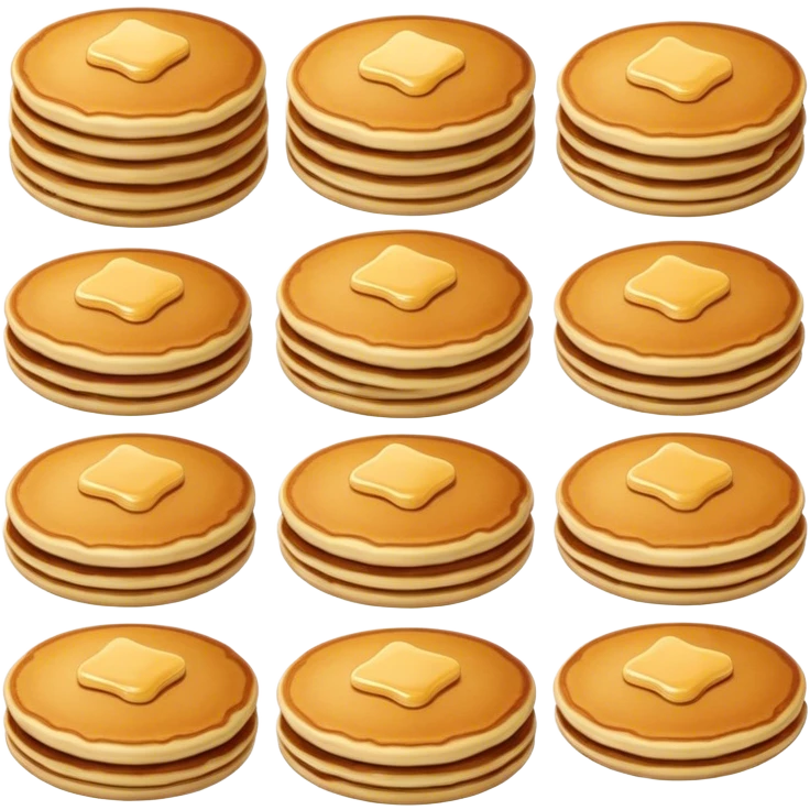 Overview view of pancakes  emoji