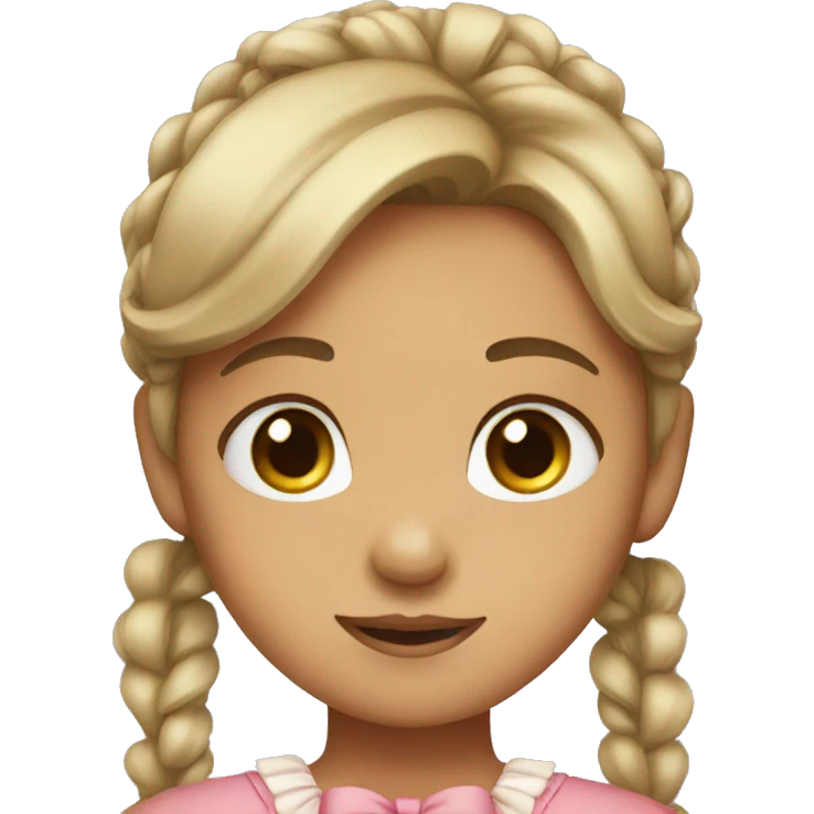 Girl with bow emoji