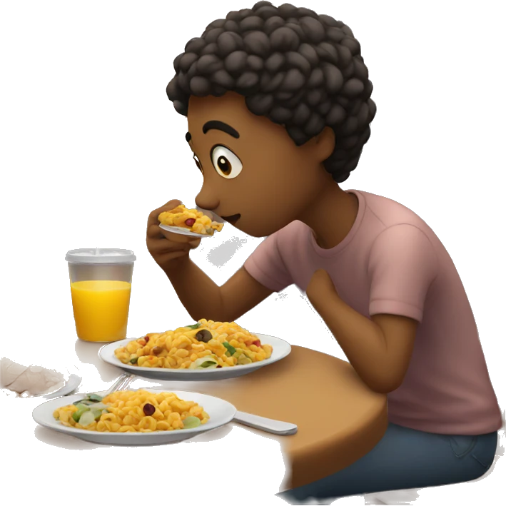eating alone emoji