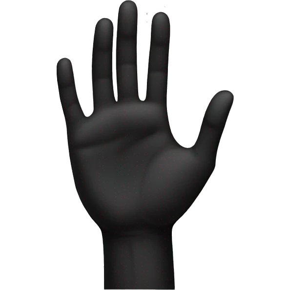 Hand black  emoji