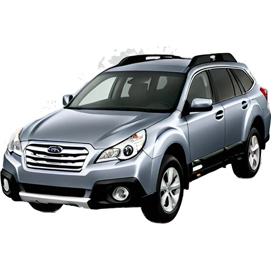 One gray 2012 Subaru Outback emoji