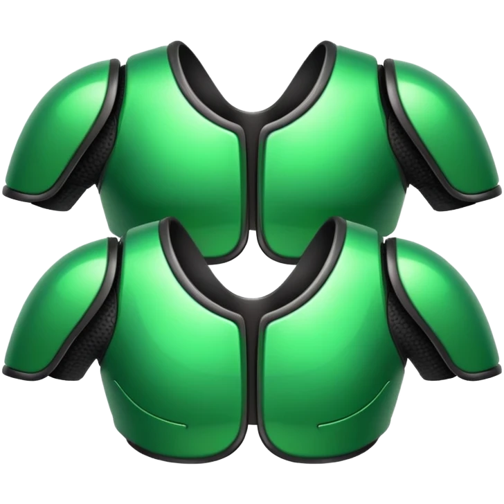 green shoulder pads emoji