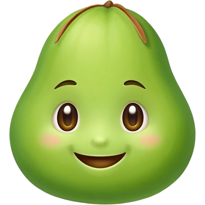 create a cute pistachio in kawai style smiling emoji