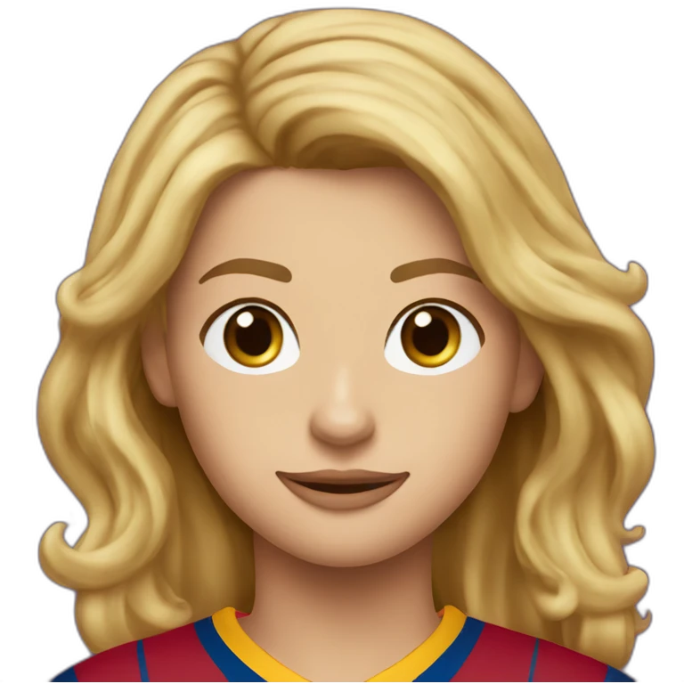 janifer lawrence wearing fc Barcelona emoji