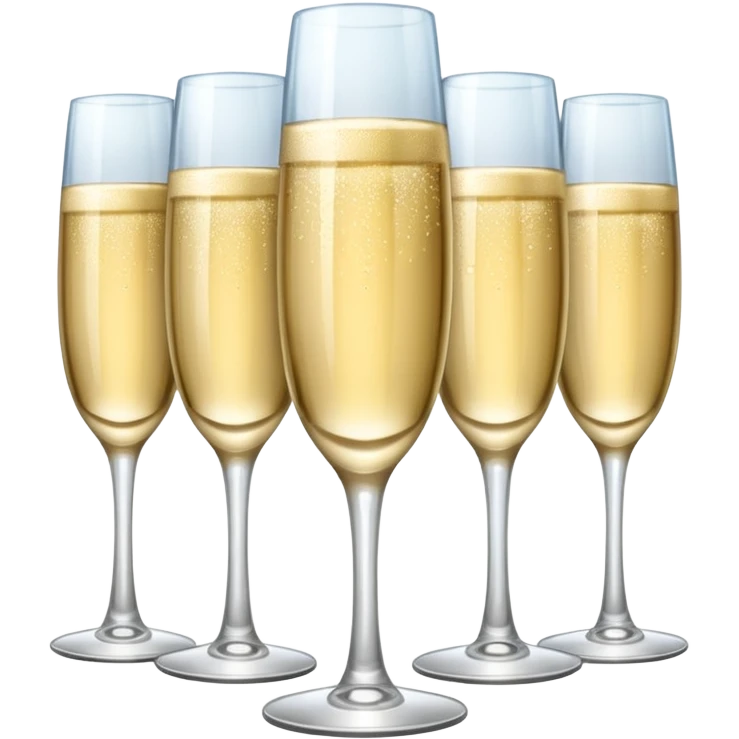 tower of champagne glasses emoji
