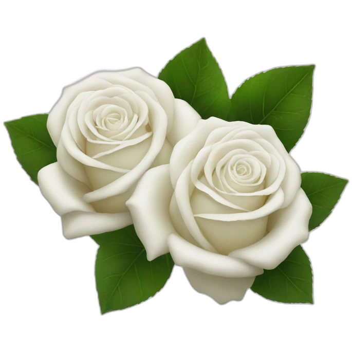 White roses emoji