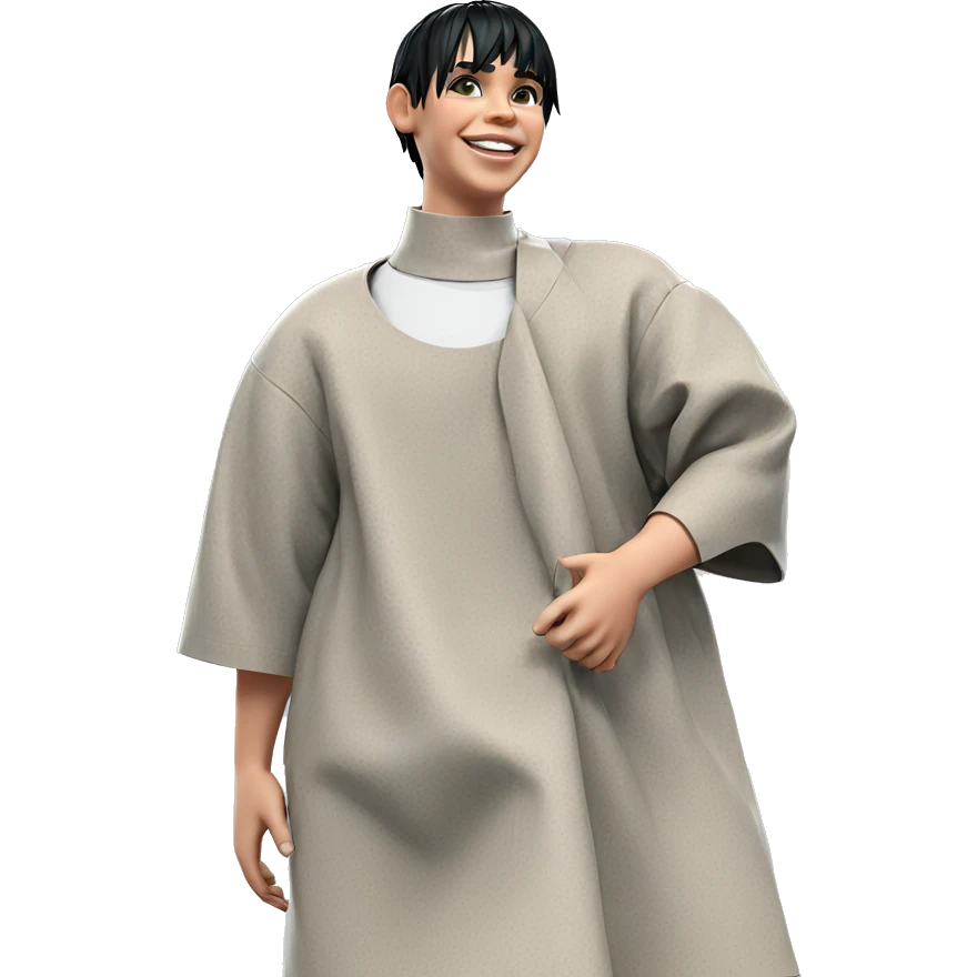 smiling boy with black hair emoji