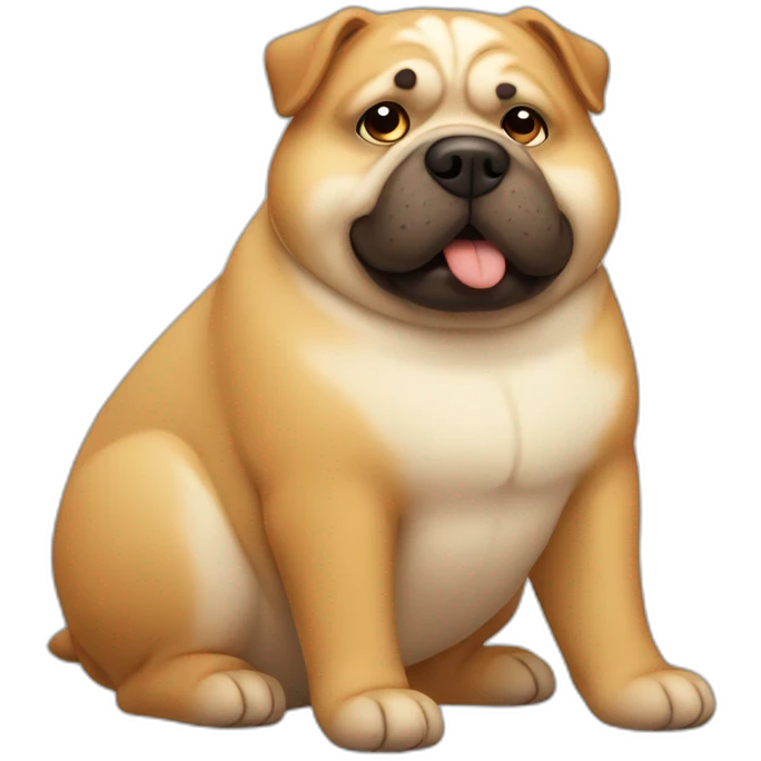 fat dog emoji