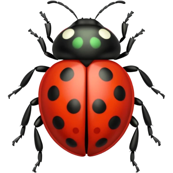  cute green lady bug emoji
