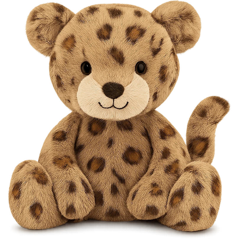 cute baby jaguar jellycat plushie emoji