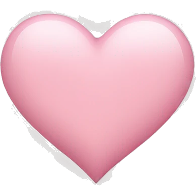 Light pink heart emoji