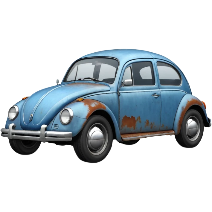 oxidated old VW beetle  2024 emoji
