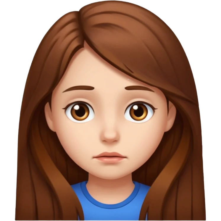 Boring girl  emoji