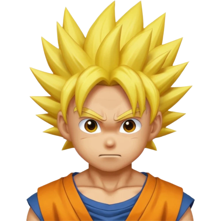 Goku pelo amariyo emoji