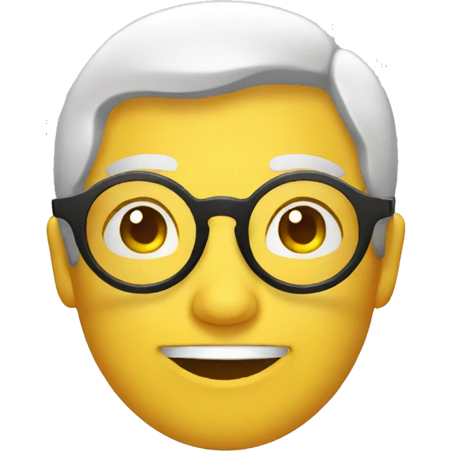 Round glasses emoji