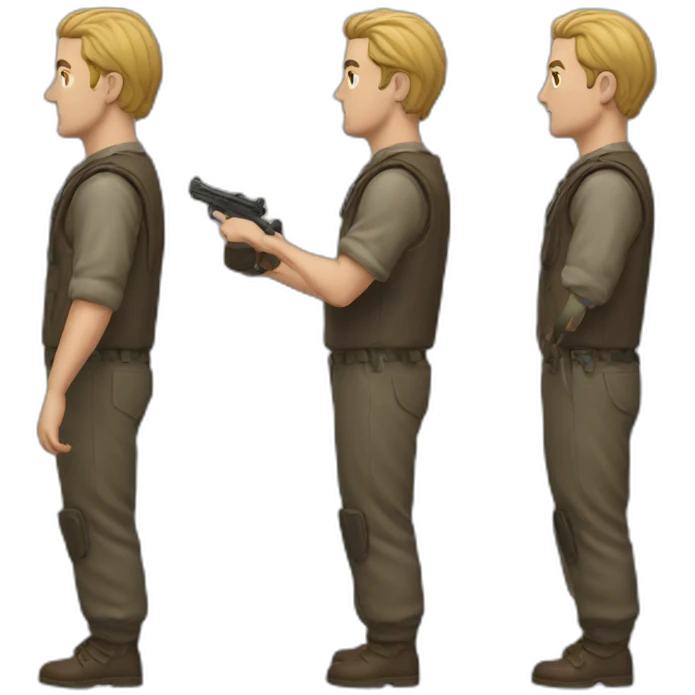 men shoot emoji