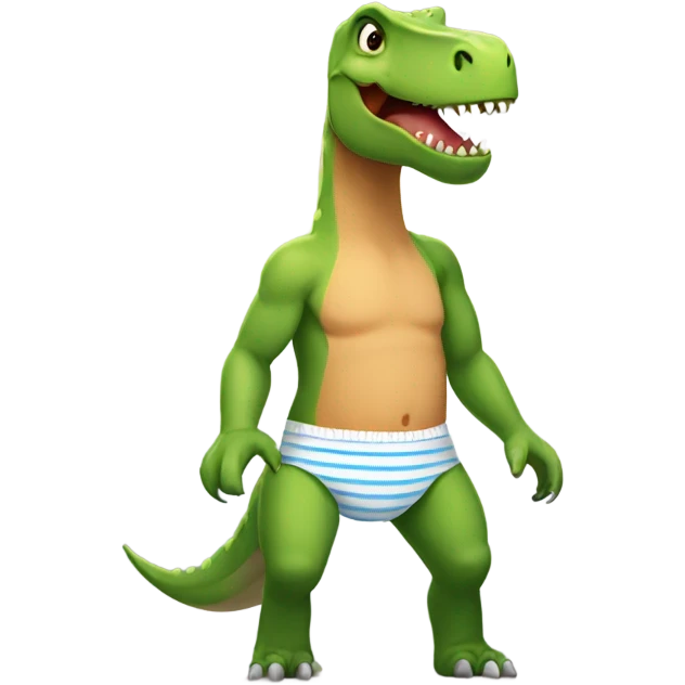 dinosaur with underwear  emoji