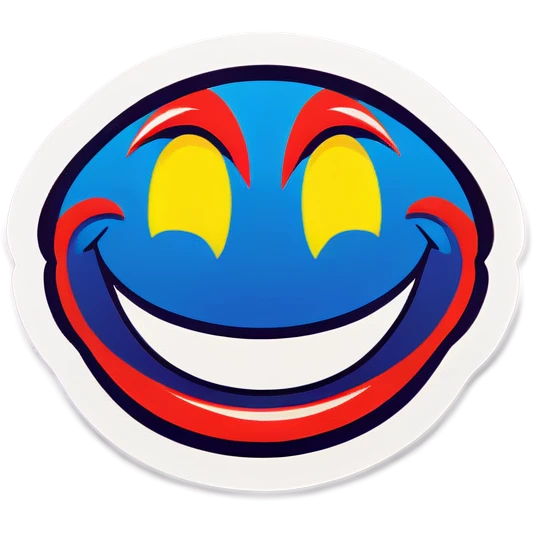 Pop art Smile  emoji