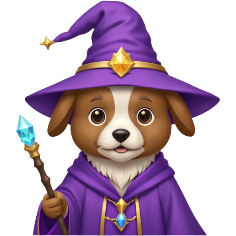 Dog wizard emoji