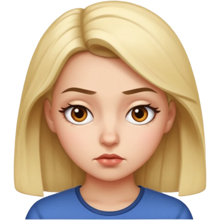 scheming girly bombastic side eye emoji