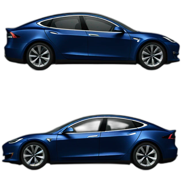 dark blue tesla emoji