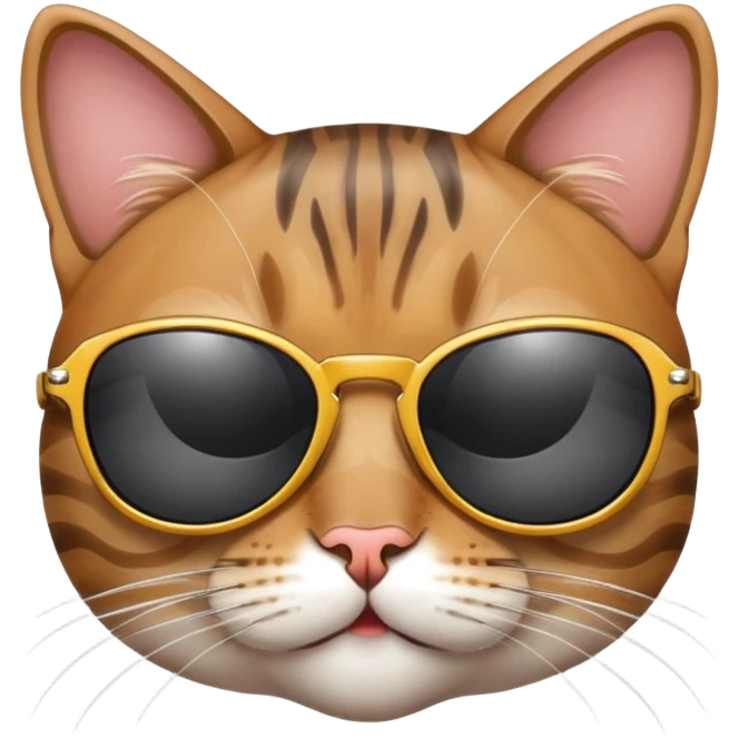 Cat with sunglasses emoji
