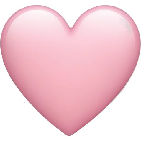 Light pink heart emoji