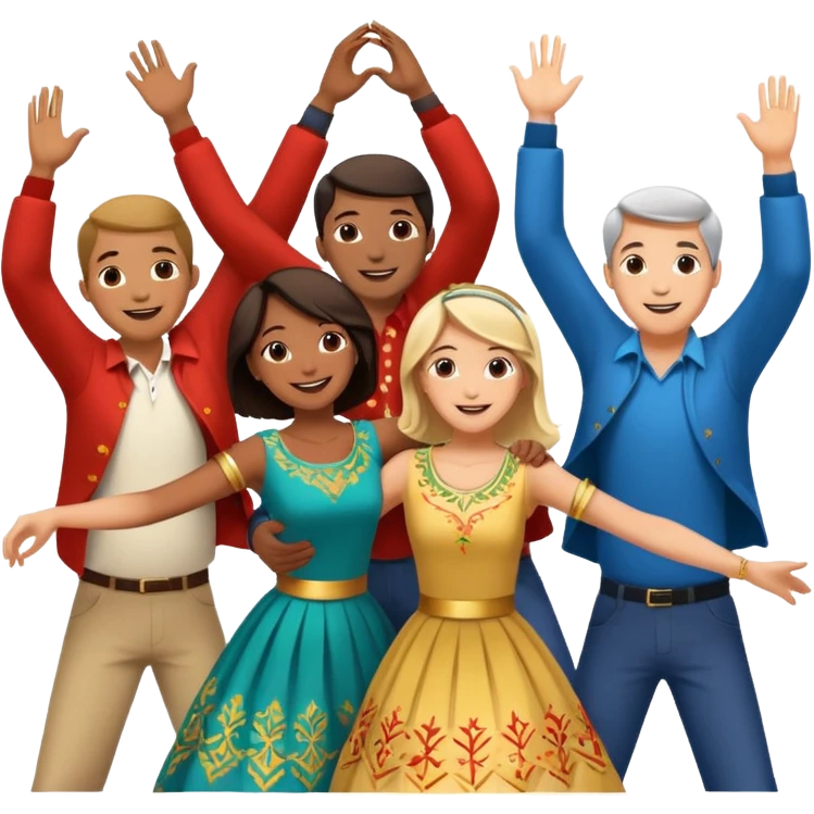 I want an emoji with people making a “horă” emoji