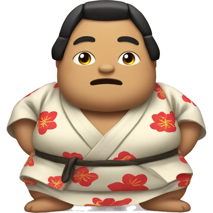 sumo in kimono emoji