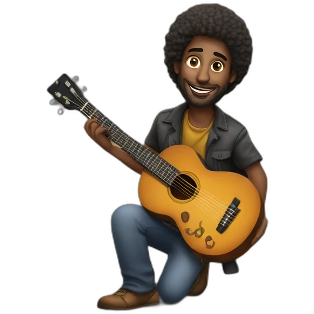 Naftali Kempeh with guitar emoji