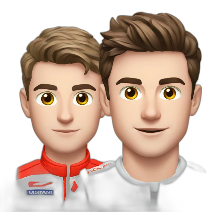 Charles leclerc and Max Verstappen emoji