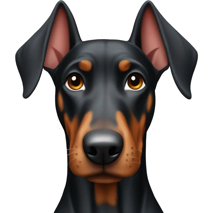 Doberman dog emoji