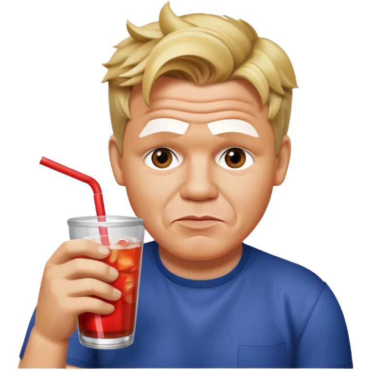 gordon ramsay sipping soda emoji