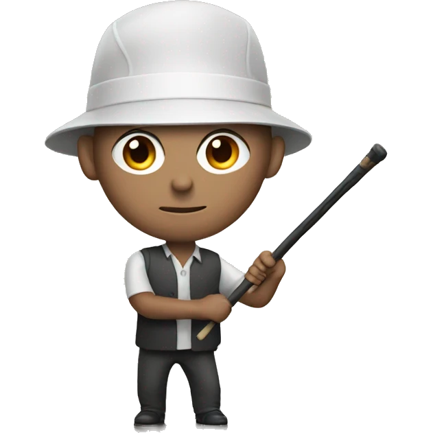   man with a shoot stick emoji