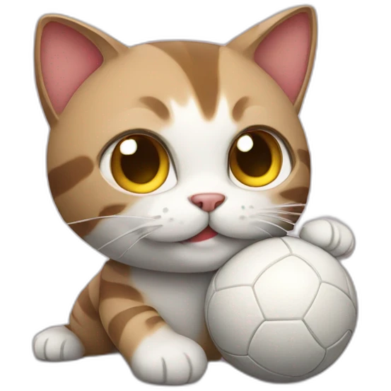 Cat-playing-with-a-ball emoji