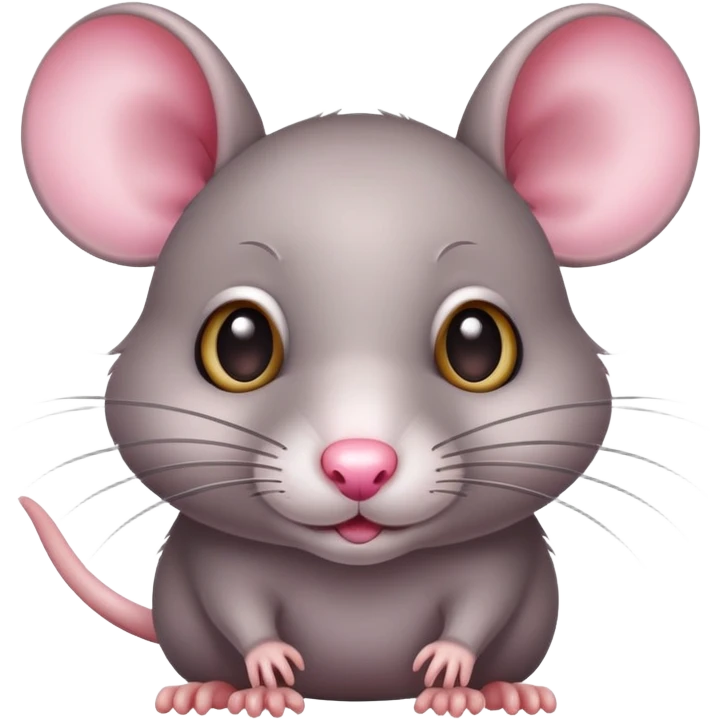 cute small rat with big eyes and whiskers emoji