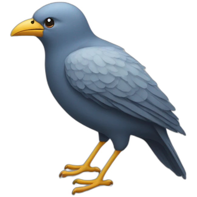 Reverse bird emoji