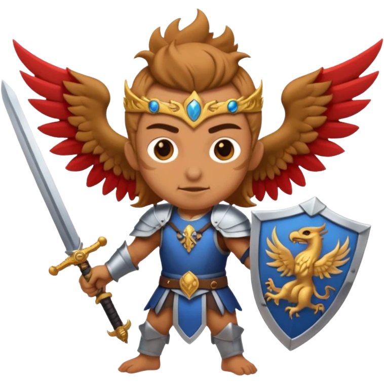 con espadas y grifones emoji