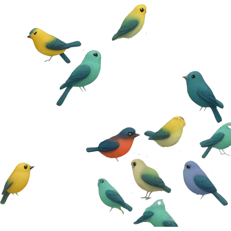 birds in a garden emoji