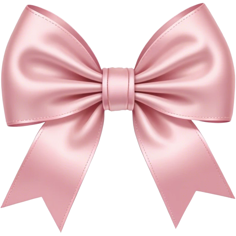 light pink ribbon bow emoji
