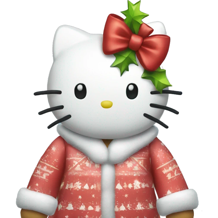 Hello kitty Navidad  emoji