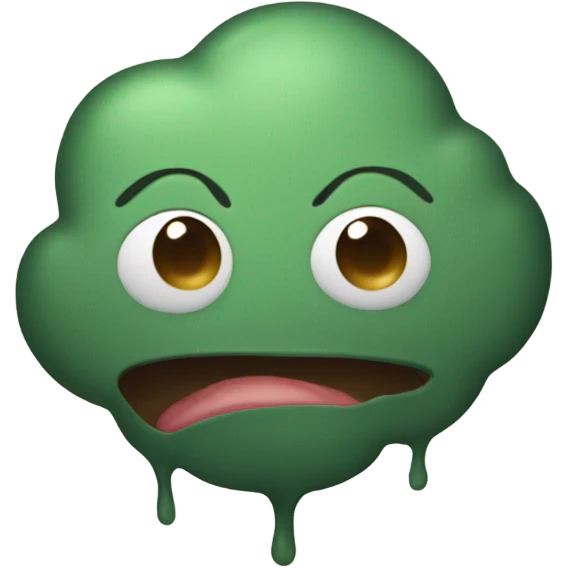 A booger emoji