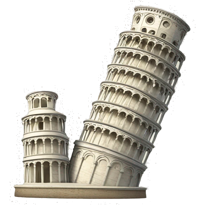 leaning tower of pisa emoji