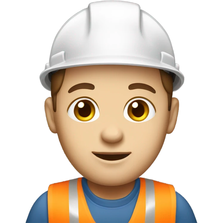 construction worker white skin emoji