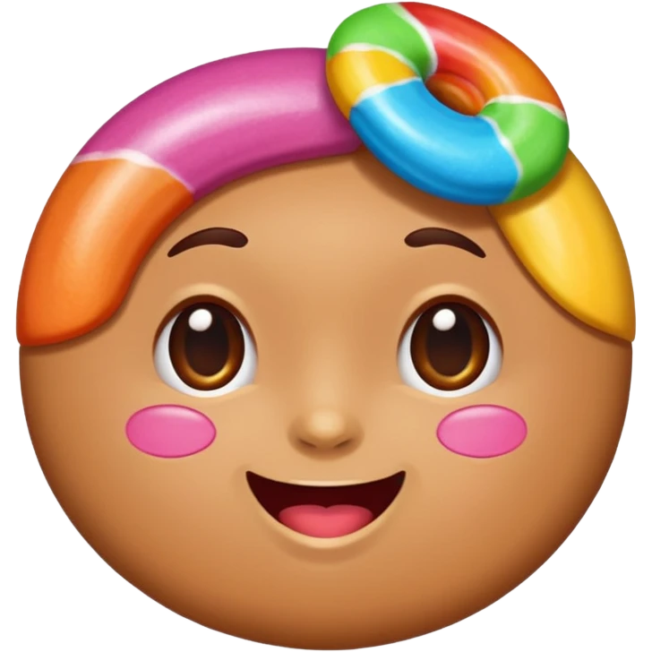 single charactarized personified candy sweet treat emoji