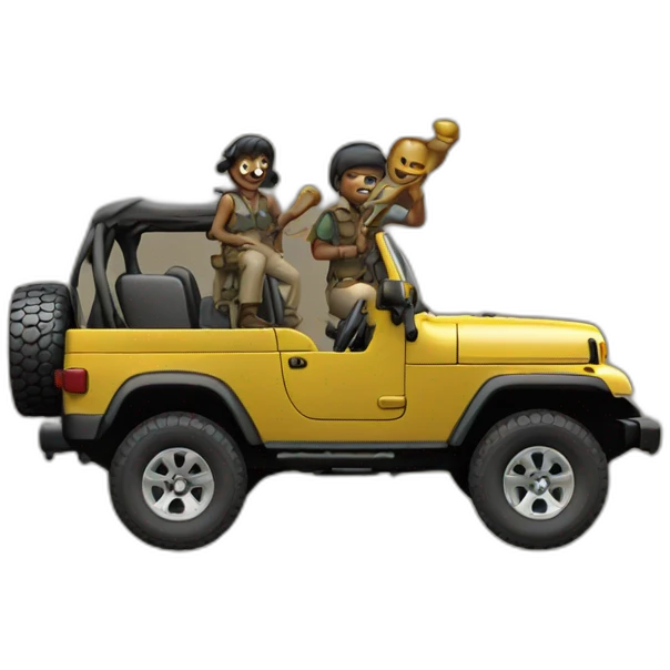 Forjees on the jeep emoji